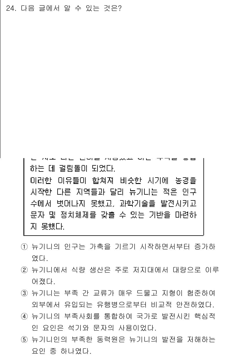 PSAT_언어논리 2025년 24번 - 정답과 핵심 포인트를 검수 중인 기출문제