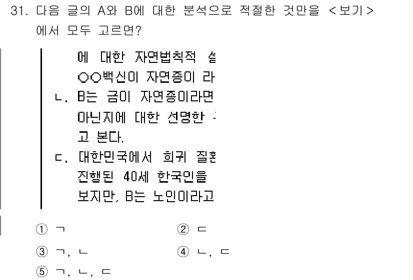PSAT_언어논리 2025년 31번 - 정답과 핵심 포인트를 검수 중인 기출문제