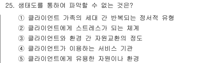 사회복지사_1급(2교시) 2025년 25번 - . 정답인 이유만 3줄 이내 핵심 해설.

클라이언트 가족의 세대 간 반... 에 관한 핵심 기출문제