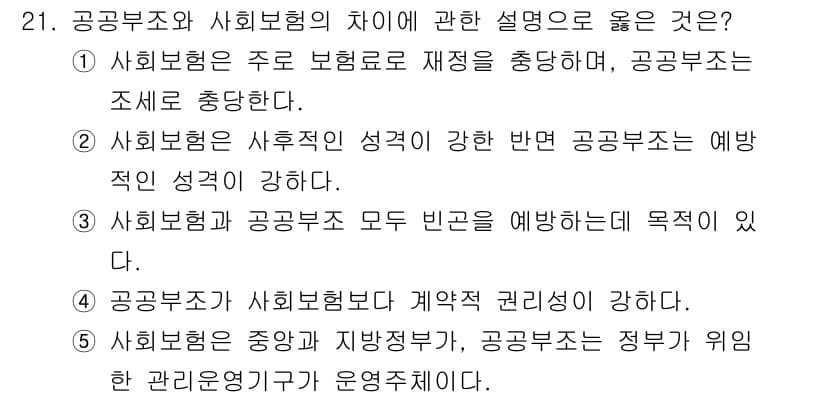 사회복지사_1급(3교시)(구) 2025년 21번 - 정답과 핵심 포인트를 검수 중인 기출문제