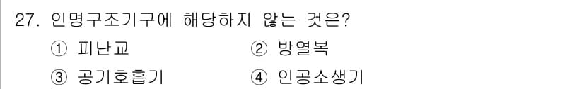 경비지도사_2차(소방학) 2024년 27번 - 정답과 핵심 포인트를 검수 중인 기출문제