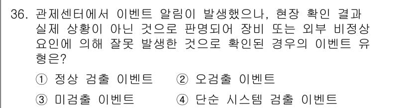 영상정보관리사 2025년 36번 - 정답과 핵심 포인트를 검수 중인 기출문제