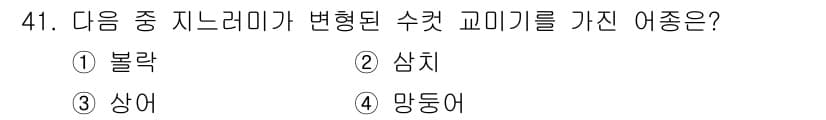 어업생산관리기사 2015년 41번 - 정답과 핵심 포인트를 검수 중인 기출문제