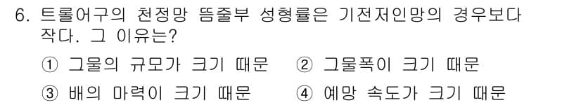 어업생산관리기사 2015년 6번 - 정답과 핵심 포인트를 검수 중인 기출문제