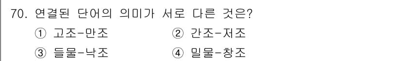어업생산관리기사 2015년 70번 - 정답과 핵심 포인트를 검수 중인 기출문제