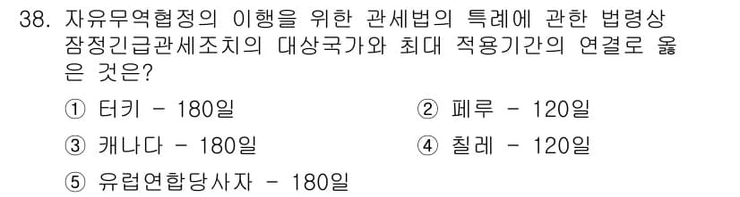 관세사_관세법개론 2018년 38번 - 정답과 핵심 포인트를 검수 중인 기출문제