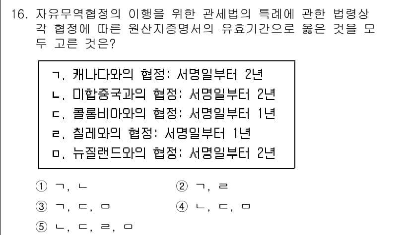 관세사_관세법개론 2019년 16번 - 정답과 핵심 포인트를 검수 중인 기출문제