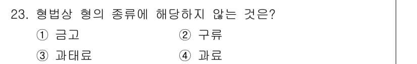 경비지도사_1차(법학개론,민간경비론) 2025년 23번 - 정답과 핵심 포인트를 검수 중인 기출문제