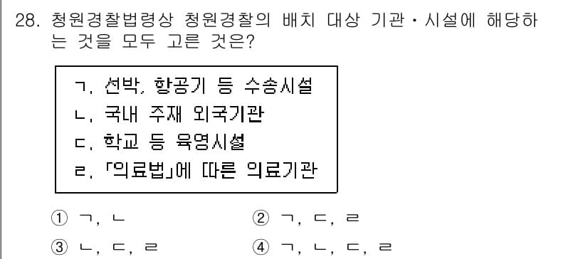 경비지도사_2차(경비업법) 2025년 28번 - 정답과 핵심 포인트를 검수 중인 기출문제