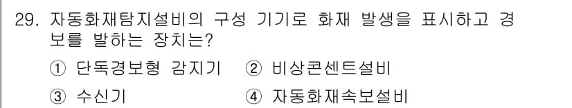 경비지도사_2차(소방학) 2025년 29번 - 정답과 핵심 포인트를 검수 중인 기출문제