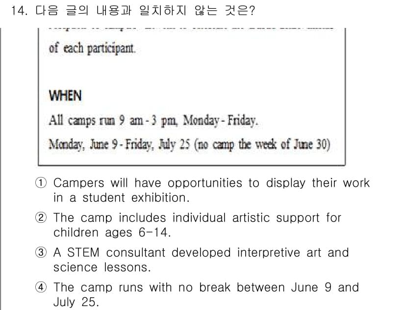 9급_국가직_공무원_영어 2025년 14번 - 정답과 핵심 포인트를 검수 중인 기출문제