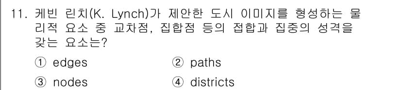 9급_국가직_공무원_조경계획및설계 2025년 11번 - 정답과 핵심 포인트를 검수 중인 기출문제