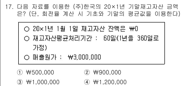 9급_국가직_공무원_회계원리 2025년 17번 - 정답과 핵심 포인트를 검수 중인 기출문제