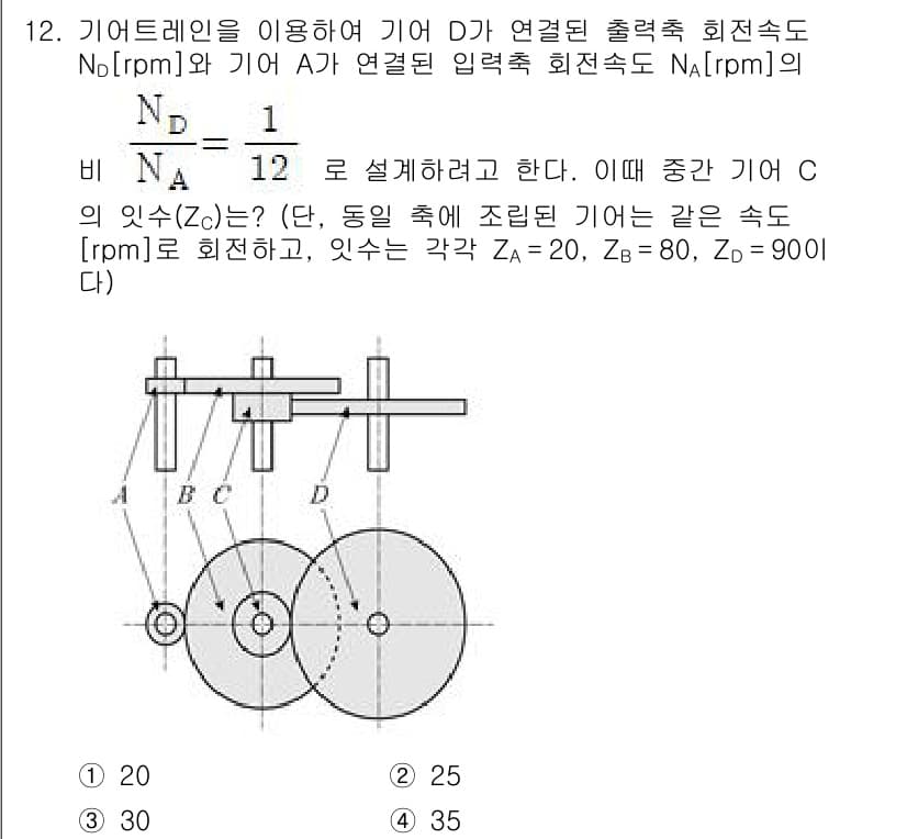 9급_지방직_공무원_기계설계 2025년 12번 - 정답과 핵심 포인트를 검수 중인 기출문제