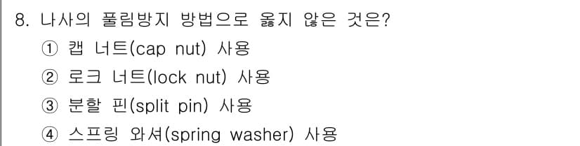 9급_지방직_공무원_기계일반 2024년 8번 - 정답과 핵심 포인트를 검수 중인 기출문제