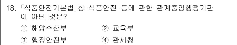 9급_지방직_공무원_안전관리론 2024년 18번 - 정답과 핵심 포인트를 검수 중인 기출문제