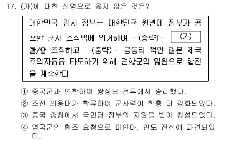 9급_지방직_공무원_한국사 2025년 17번 - 정답과 핵심 포인트를 검수 중인 기출문제