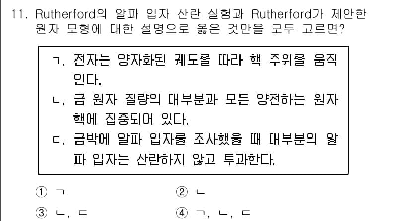 9급_지방직_공무원_화학 2024년 11번 - 정답과 핵심 포인트를 검수 중인 기출문제